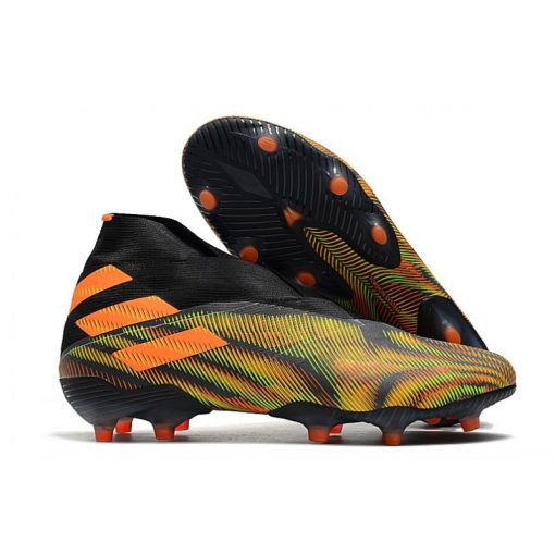 Adidas Nemeziz 19+ FG Groen Oranje Zwart_1.jpg